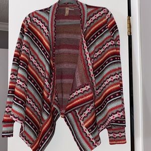 Alice Moon by Anthropologie beautiful boho style open front cardigan size Small
